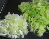 レタスと卵のお一人炒飯作り方1写真