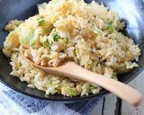 レタスと卵のお一人炒飯作り方6写真
