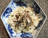 秋刀魚と実山椒のもち麦入り炊き込みごはん作り方6写真