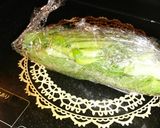 海苔とチンゲン菜中華風和え物作り方1写真