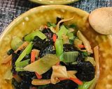 海苔とチンゲン菜中華風和え物作り方3写真