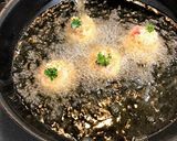 桃と帆立貝の重ね揚げ作り方11写真