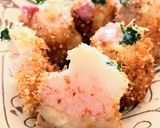 桃と帆立貝の重ね揚げ作り方14写真