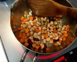 さば味噌煮缶と野菜とお豆のトマトスープ作り方4写真
