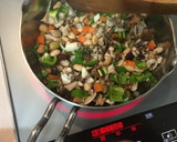 さば味噌煮缶と野菜とお豆のトマトスープ作り方5写真