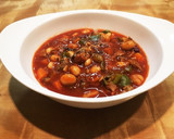 さば味噌煮缶と野菜とお豆のトマトスープ作り方9写真