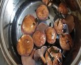 アミタケと水菜の味噌汁作り方3写真