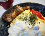 ホタテもどき入りのクリームオムライス作り方17写真