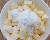 りんごと抹茶のパウンドケーキ。作り方1写真