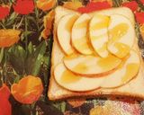 至福のコンビ♪はちみつとりんごのトースト作り方5写真