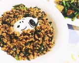 簡単☆ひき肉とキャベツの元気丼!作り方4写真
