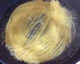 麺つゆ de 我が家のカルボナーラ♪作り方1写真