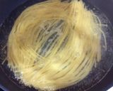 麺つゆ de 我が家のカルボナーラ♪作り方1写真
