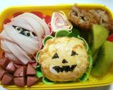 ハロウィン ミイラカボチャキャラおにぎり作り方6写真