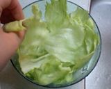 ひやっこ豆腐のレタスサラダ作り方1写真