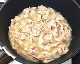 豚バラとキャベツのわさび風味パスタ作り方3写真