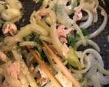 玉ねぎとツナのケチャップ風味パスタ作り方2写真