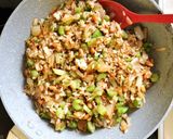 【夕食に最適】臭くない納豆チャーハン作り方6写真