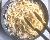 マジウマさば缶で柚子味噌クリームパスタ2作り方10写真