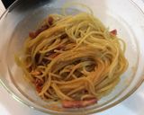 麺つゆ de 我が家のカルボナーラ♪作り方6写真