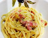 麺つゆ de 我が家のカルボナーラ♪作り方7写真