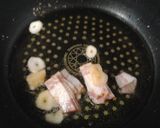 簡単昼食　なすとベーコンのペペロンチーノ作り方4写真