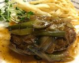 昆布つゆで照り焼きキムチ乗せハンバーグ♪作り方9写真