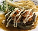 昆布つゆで照り焼きキムチ乗せハンバーグ♪作り方11写真