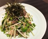 さば缶の簡単副菜☆さばと水菜のサラダ作り方4写真