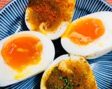 ゆで卵にオイカレー作り方3写真
