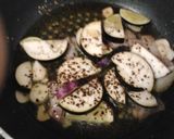 簡単昼食　なすとベーコンのペペロンチーノ作り方5写真