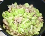 豚バラとキャベツのわさび風味パスタ作り方4写真