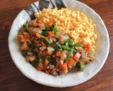 お弁当や、お昼ごはんに☆ガパオ風そぼろ丼作り方7写真
