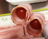 簡単プチッとおつまみ！ベーコントマト焼き作り方4写真