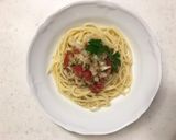 簡単和えるだけ！いかと甘エビの冷製パスタ作り方5写真