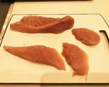 パサパサしない胸肉のチキンカツ作り方1写真