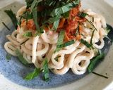 たらことキムチうどん(渋谷まいどの再現)作り方4写真