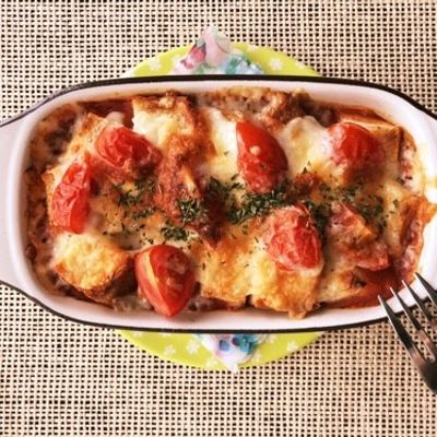 ポタージュの素で簡単＊トマトパングラタン by ☆ayks