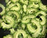 ゴーヤが好きになる！めんつゆ炒め煮♪作り方1写真
