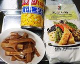 ＊メンマの天ぷらとかき揚げ＊作り方1写真