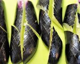 白だしで味付け☆焼き茄子の椎茸オクラたれ作り方3写真