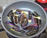 白だしで味付け☆焼き茄子の椎茸オクラたれ作り方4写真