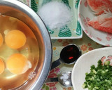 糖質制限かにかまと小ねぎの卵焼き作り方1写真