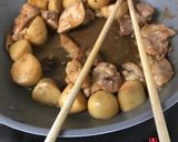 里芋と鶏肉の煮物作り方5写真