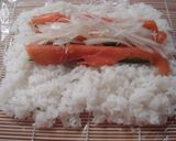 サーモン＊花＊ロール作り方6写真