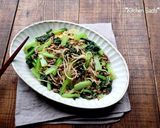 鯖缶とねぎの和風パスタ作り方8写真