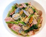 鯖缶とねぎの和風パスタ作り方11写真