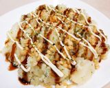 我が家の定番☆お好み焼き風ホットポテサラ作り方5写真