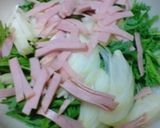 生でもイケる♪春菊のサラダ作り方3写真