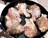 グリルピザプレートでバジルチキン作り方3写真